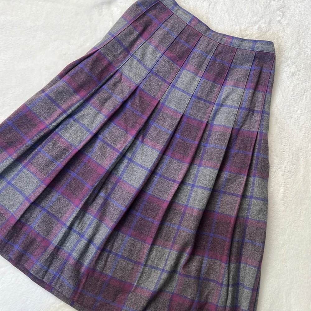Vintage Mister Leonard plaid skirt